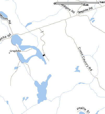 Mapquest map of Bancroft area